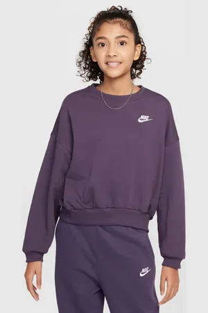Nike Club Unisex Sweatshirts - Paars - Maat: 122 - 128 CM - Foot Locker