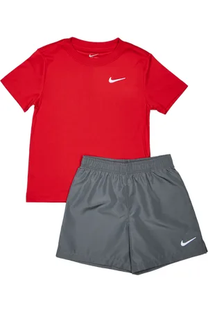 Nike Dri-fit Unisex Trainingspakken - Grijs - Maat: 98 - 104 CM - Poly Jersey - Foot Locker