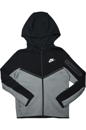 Nike Tech Colorblock Unisex Hoodies - Grijs - Maat: 122 - 128 CM - Foot Locker