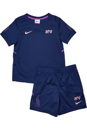Nike Mbappe Unisex Trainingspakken - Blauw - Maat: 92 - 98 CM - Poly Jersey - Foot Locker