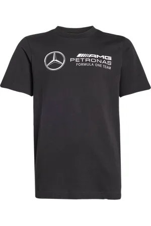 adidas Mercedes Unisex T-shirts - Zwart - Maat: 135 - 140 CM - Katoen Jersey - Foot Locker