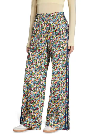 adidas Originals X Liberty London Dames Broeken - Blauw - Maat: 34 - Katoen Jersey - Foot Locker