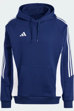 adidas Tiro 24 Heren Hoodies - Blauw - Maat: XL - Katoen Jersey - Foot Locker