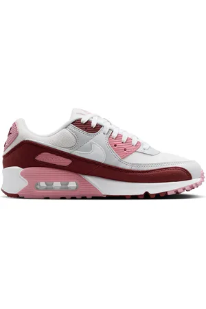 Nike Air Max 90 Dames Schoenen - Rood - Maat: 44 - Leer, Textil - Foot Locker