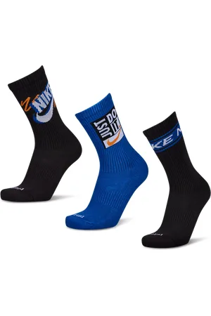 Nike Everyday Cushioned Crew 3 Pack Unisex Sokken - Zwart - Maat: 34 - 38 - Foot Locker