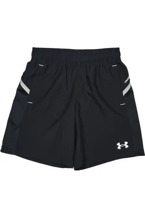 Under Armour Tech Utility Woven Unisex Korte Broeken - Zwart - Maat: 127 - 137 CM - Poly Woven - Foot Locker