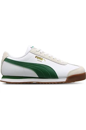 PUMA Roma Unisex Schoenen - Wit - Maat: 36 - Leer - Foot Locker