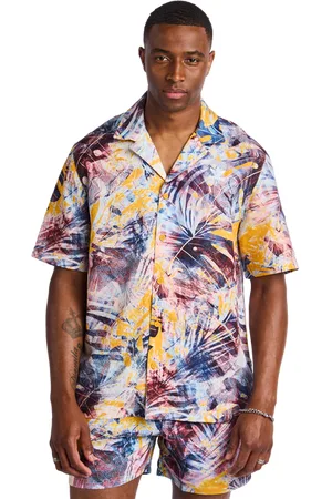 adidas Aop Heren T-shirts - Geel - Maat: XS - Foot Locker