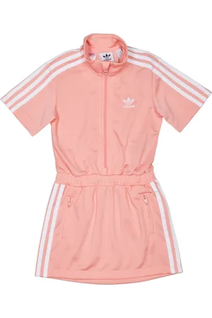 adidas Firebird Unisex Jurken - Roze - Maat: 99 - 104 CM - Poly Tricot - Foot Locker