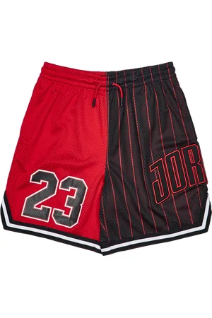 Jordan Play Off Game Unisex Korte Broeken - Rood - Maat: 128 - 137 CM - Poly Mesh - Foot Locker