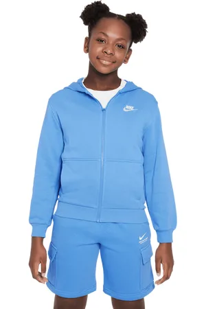 Nike Club Unisex Hoodies - Blauw - Maat: 128 - 137 CM - Foot Locker