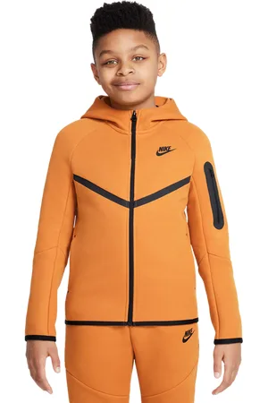 Nike Tech Fleece Unisex Hoodies - Oranje - Maat: 122 - 128 CM - Foot Locker