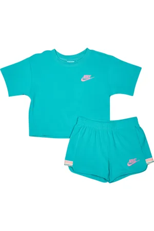 Nike Terry Unisex Trainingspakken - Groen - Maat: 98 - 104 CM - Katoen French Terry - Foot Locker