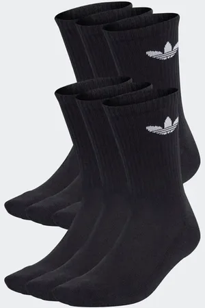 adidas Trefoil Unisex Sokken - Zwart - Maat: 34-36 - Poly (Polyester) - Foot Locker