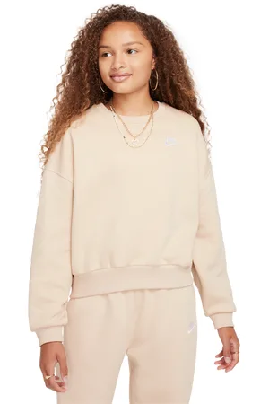 Nike Club Boxy Unisex Sweatshirts - Bruin - Maat: 122 - 128 CM - Foot Locker