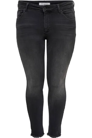 ONLY (Maatje Meer) Carwilly Reg Ank Skinny Jeans Black: