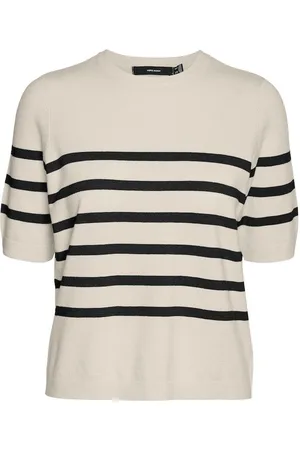 VERO MODA Vmsaba Plain Ss O-neck Pullover Ga :