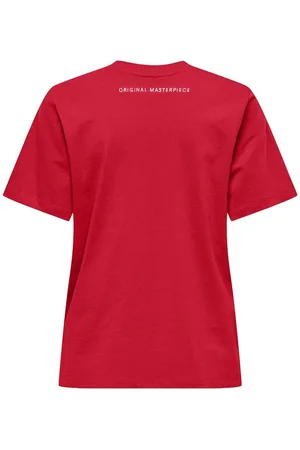 ONLY Onlleona S/s Text Emb. Top Box Jrs