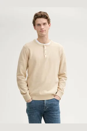TOM TAILOR Fine Striped Knit Henley