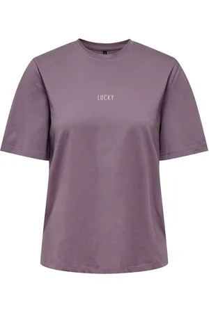 ONLY Onlmoody Life S/s Word Top Box Jrs