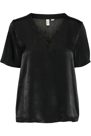 VERO MODA Vmvifia S/s V-neck Top Wvn Btq