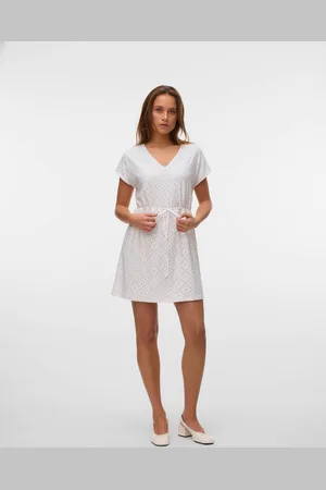 VERO MODA Vmtassa Ss Short Dress Jrs Noos