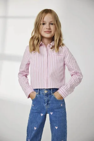 ONLY Kogjuicy Wide Leg Heart Emb Jeans N:
