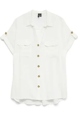 VERO MODA Vmbumpy Ss Shirt Wvn Ga Noos