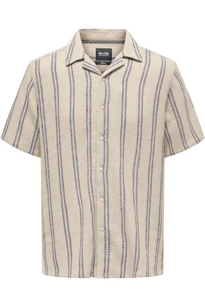 Only & Sons Onstrev Life Reg Struc Stripe Ss Sh: