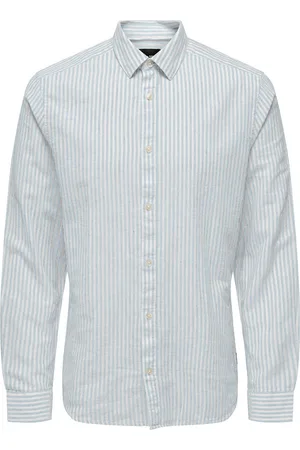 Only & Sons Onscaiden Ls Stripe Linen Shirt 660: