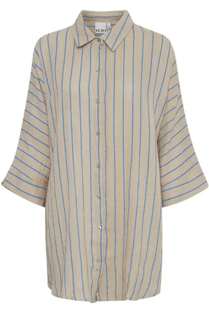 Ichi Iafoxa Striped Beach Sh:shirts/blous