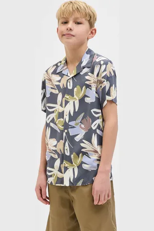 Jack & Jones Boys Jorluke Varenna Aop Shirt Ss Jnr