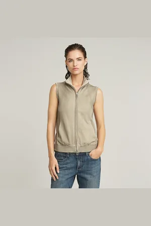 G-Star Washed Zip Lichtgewicht Gebreide Top
