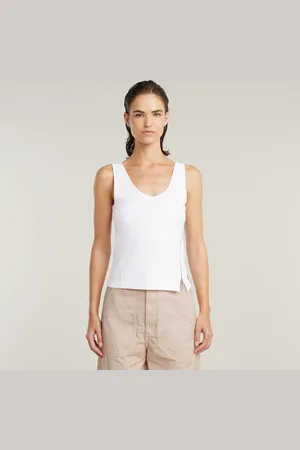 G-Star Asymmetrical Zip Slim Tanktop