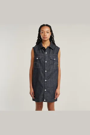 G-Star Mouwloze Jurk Oversized