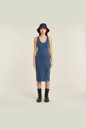 G-Star Overdyed Jurk Asymmetric Zip