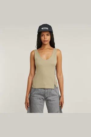 G-Star Asymmetrical Zip Slim Tanktop