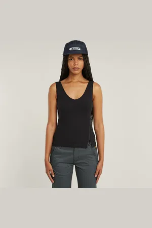 G-Star Asymmetrical Zip Slim Tanktop