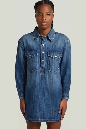 G-Star Collar Denim Blousejurk Meisjes
