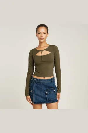 G-Star Keyhole Slim Korte Top