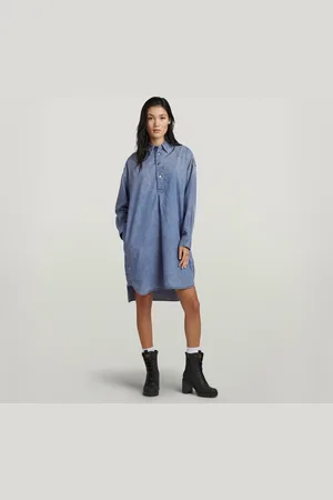G-Star Denim Overhemdjurk Lange Mouw