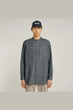 G-Star Stand Collar Rollup Relaxed Shirt