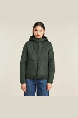 G-Star Utility Quilt Overshirt Met Capuchon