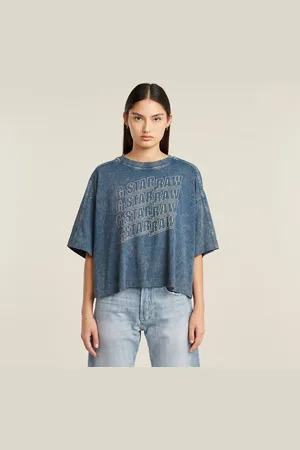 G-Star Washed Multi Logo Oversized T