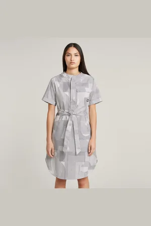 G-Star Jurk Belted Side Slits