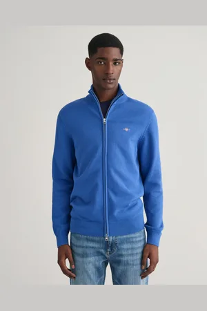 GANT Men Casual vest van katoen met ritssluiting (S)