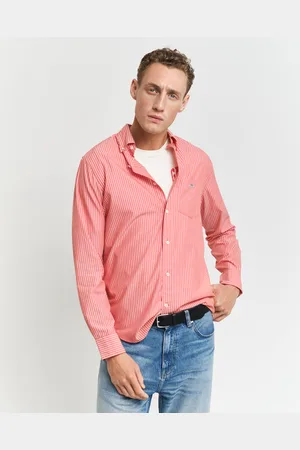 GANT Men Regular Fit Classic overhemd met strepen van poplin (S)