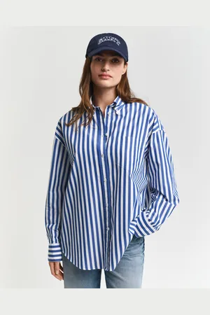 GANT Women Oversized Classic gestreept overhemd van poplin (34)