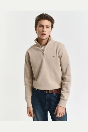 GANT Men Shield sweatshirt met korte rits (XL)