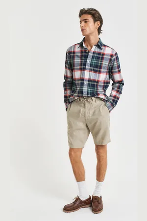 GANT Men Relaxed Fit linnen short met trekkoordje (XS)